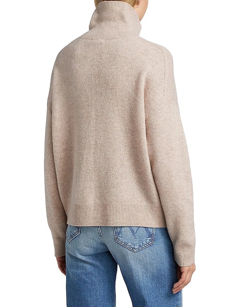 Wool-Cashmere Polo Sweater