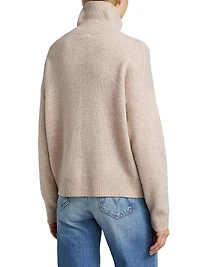 Wool-Cashmere Polo Sweater
