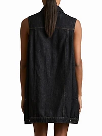 Sleeveless Denim Minidress