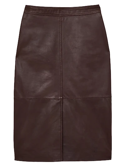 Leather Pencil Skirt
