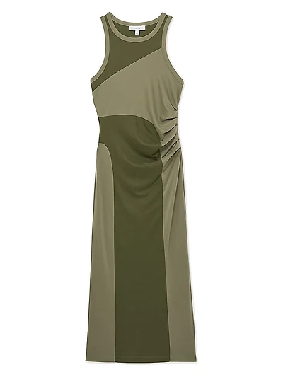 Jersey Colorblocked Tank Dress