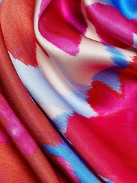 Darbi Stretch-Silk Floral Gown