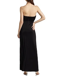 Camryn Beaded Halter Gown