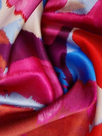 Lyle Stretch Silk Floral Gown