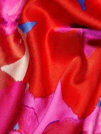 Tatiana Floral Stretch Silk Halter Gown