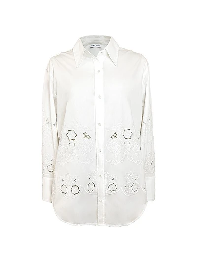 Bridge Hampton Rye Embroidered Cotton Shirt