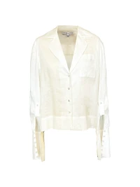 Chelsea Clarissa Relaxed-Fit Linen Shirt