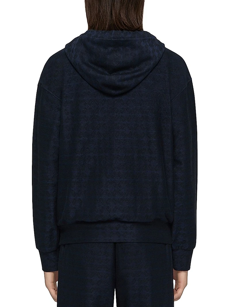 Zipped Hoodie Monogram 72 Jacquard