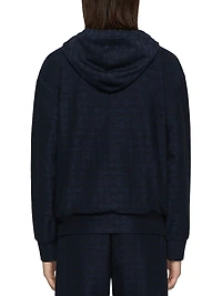 Zipped Hoodie Monogram 72 Jacquard