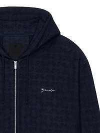Zipped Hoodie Monogram 72 Jacquard