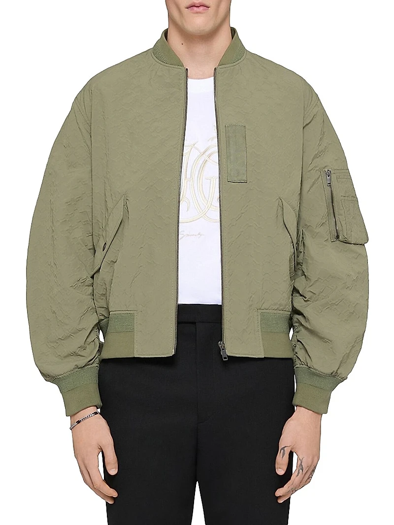 Bomber Jacket Textured Monogram 72