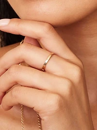 14K Yellow Gold Forever Band Stack Ring