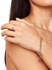 14K Yellow Gold Forever Band Stack Ring