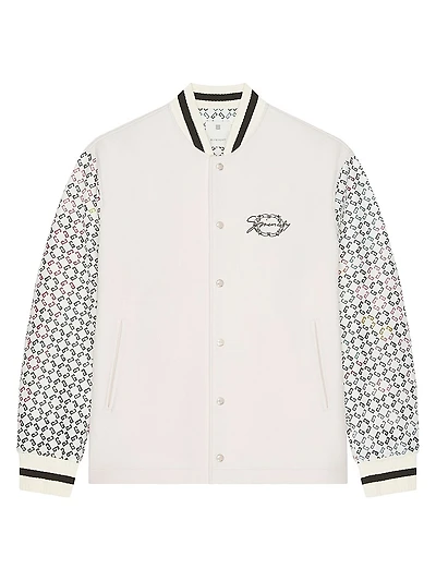 Varsity Jacket Wool and Monogram 72 Leather