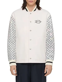 Varsity Jacket Wool and Monogram 72 Leather