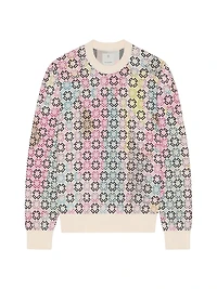 Multicolor Sweater Monogram 72 Cotton