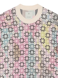 Multicolor Sweater Monogram 72 Cotton