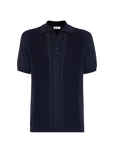 Cotton Knit Polo Shirt