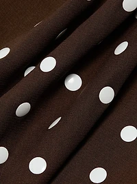 Sima Silk Poka Dot Skirt