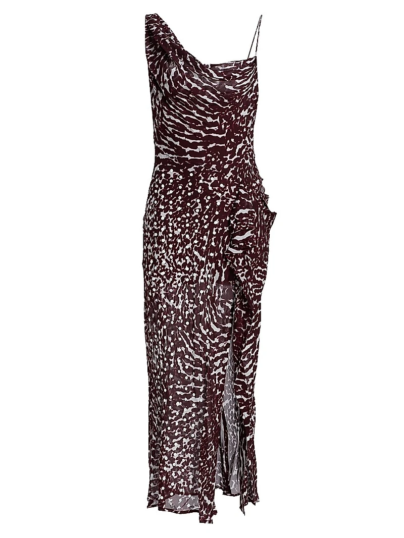 Deyon Printed Midi-Dress
