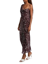 Deyon Printed Midi-Dress