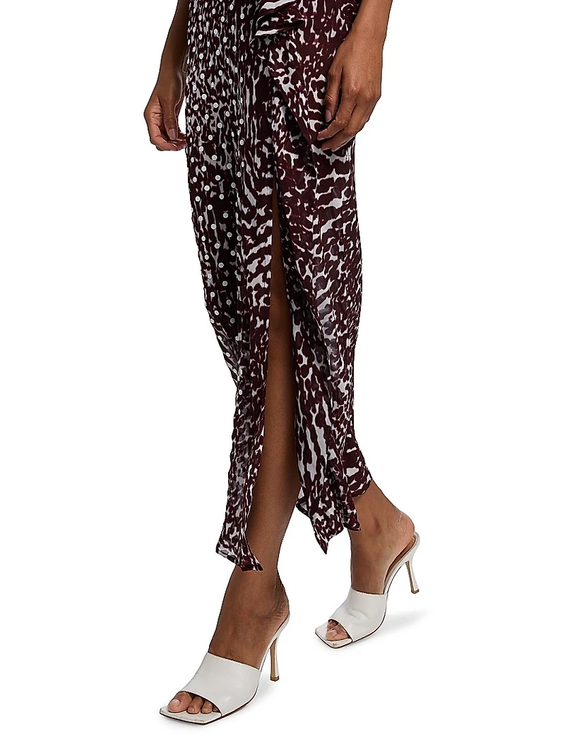 Deyon Printed Midi-Dress