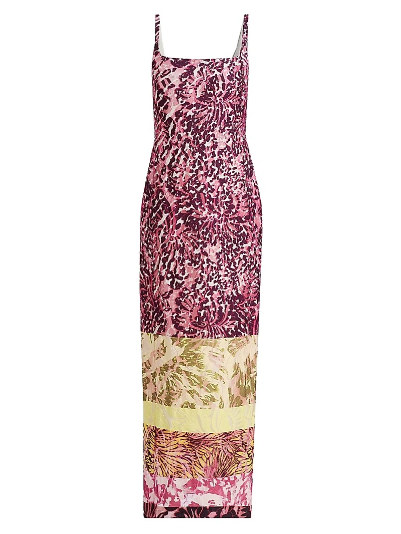 Debano Printed Column Midi-Dress