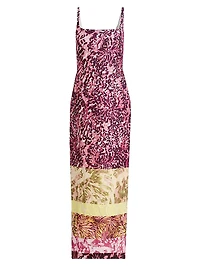 Debano Printed Column Midi-Dress