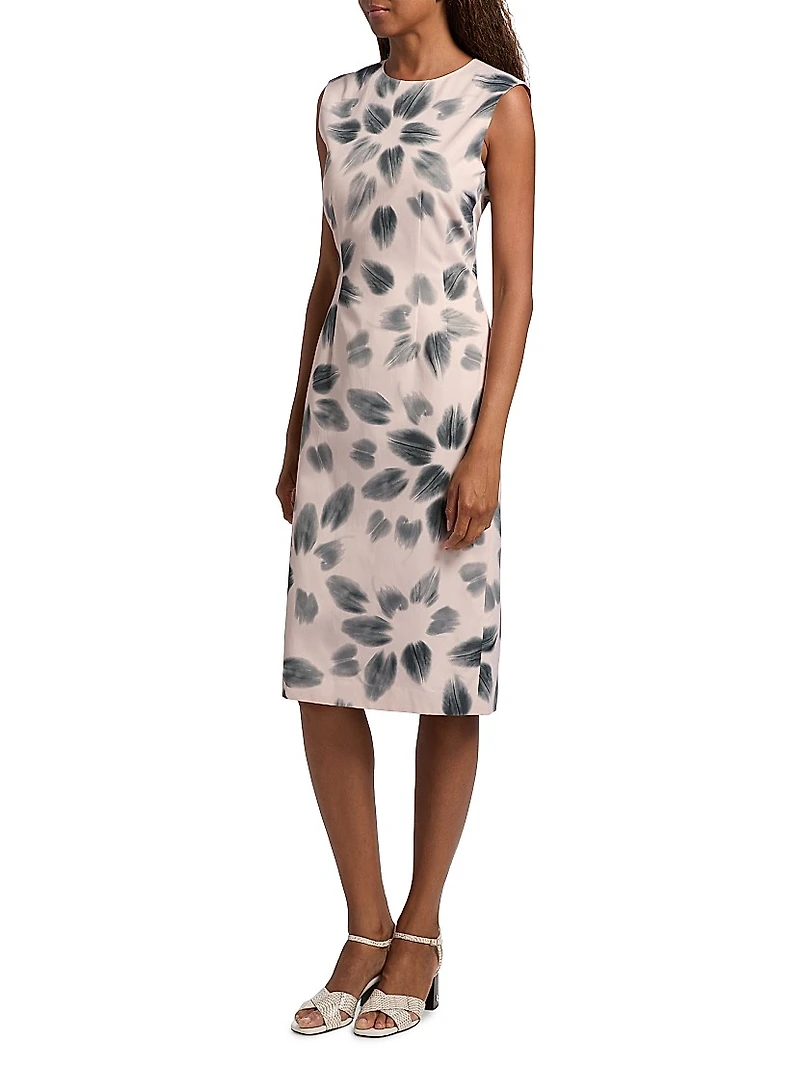 Delavina Floral Midi-Dress