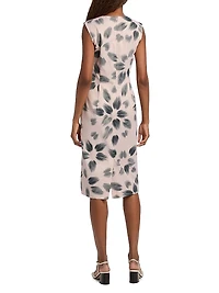 Delavina Floral Midi-Dress