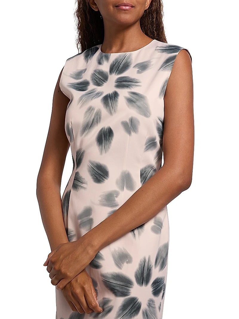 Delavina Floral Midi-Dress
