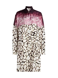 Dasia Printed Silk Shirtdress