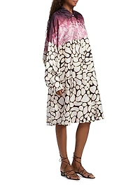 Dasia Printed Silk Shirtdress