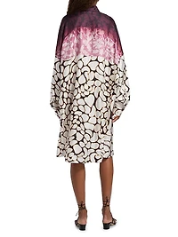 Dasia Printed Silk Shirtdress