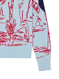 Sweater Cotton with Jacquard