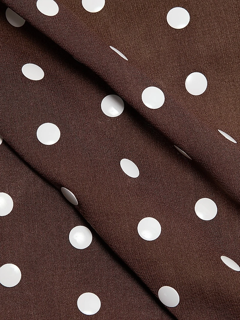 Calipso Polka Dot Stretch-Silk Tank
