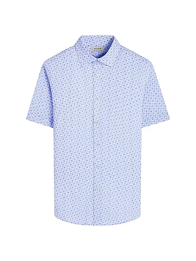 Miles OoohCotton® Button-Front Short-Sleeve Shirt