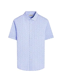 Miles OoohCotton® Button-Front Short-Sleeve Shirt