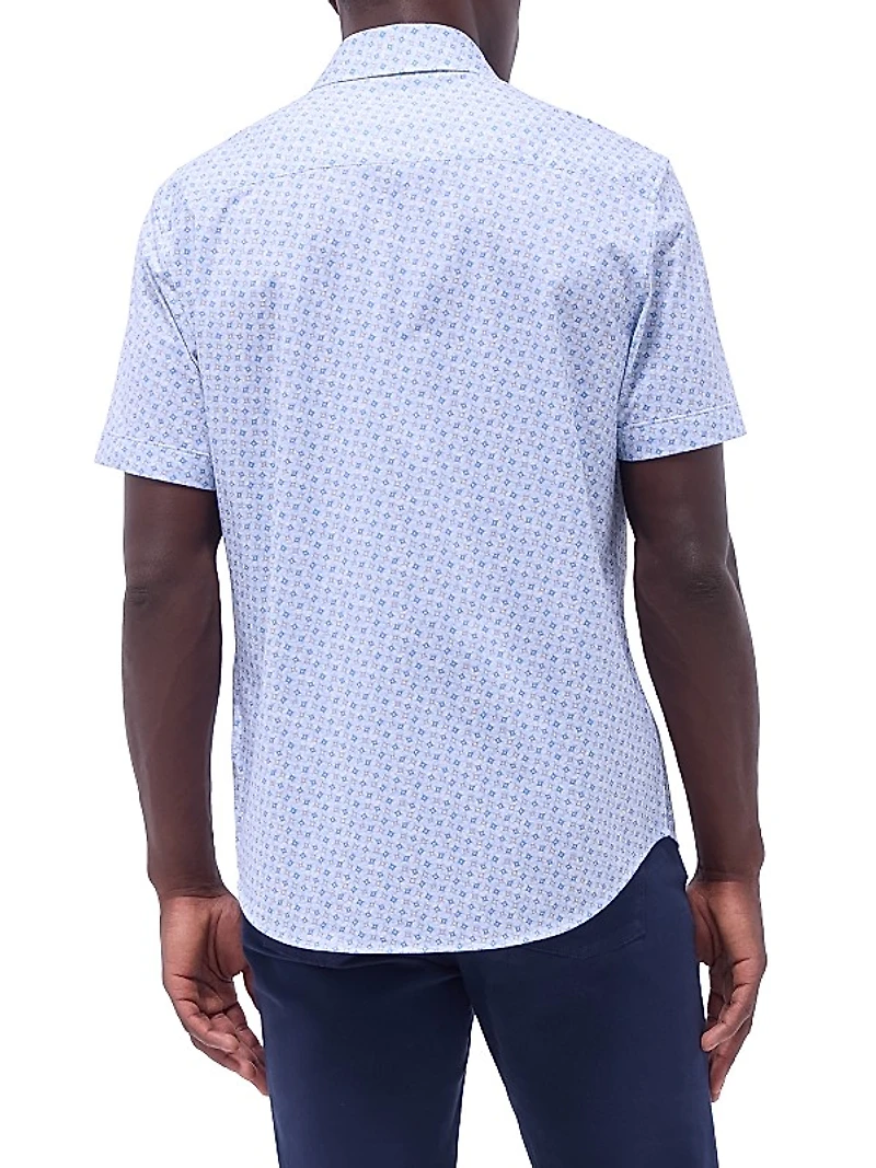 Miles OoohCotton® Button-Front Short-Sleeve Shirt