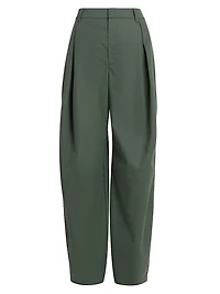 Ariele Cotton Pleated Pants