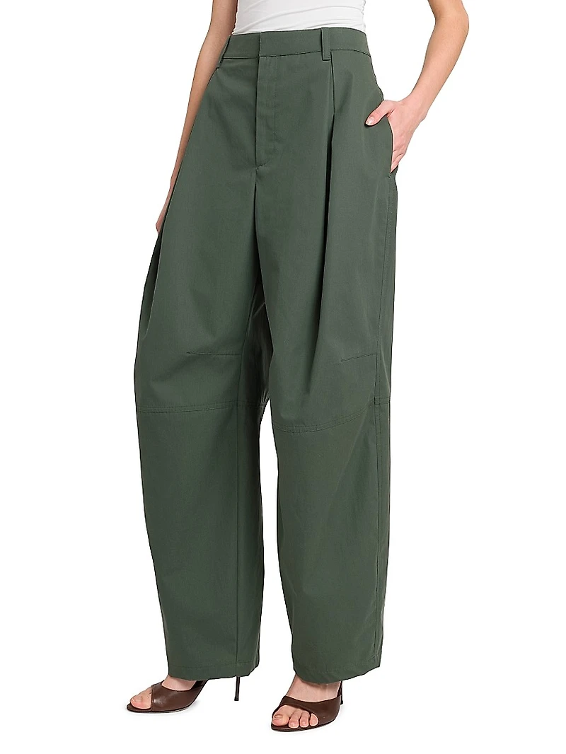 Ariele Cotton Pleated Pants