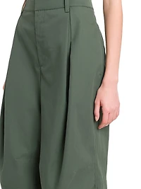 Ariele Cotton Pleated Pants