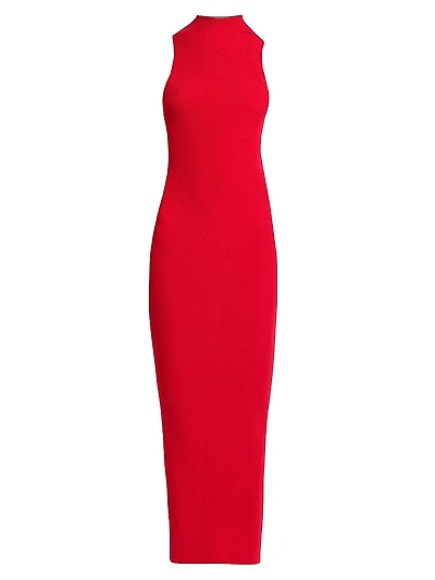 Cosima Rib-Knit Maxi Dress