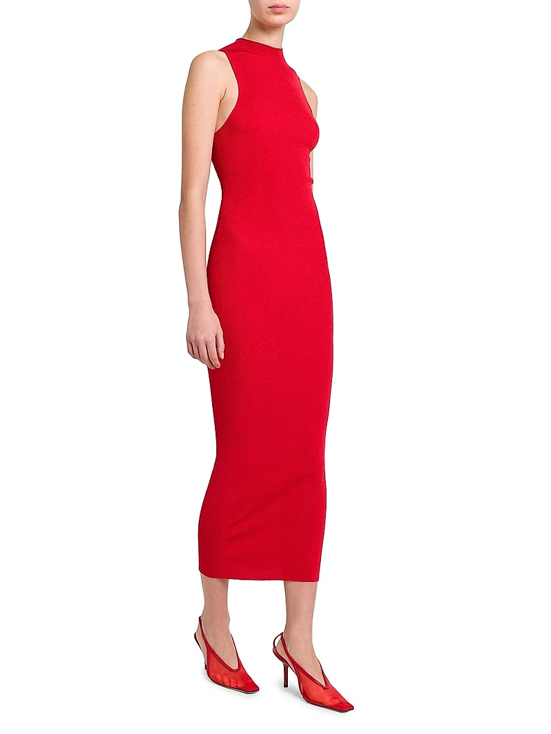 Cosima Rib-Knit Maxi Dress
