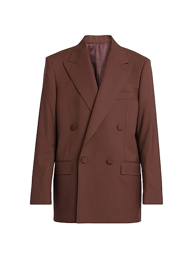 Amedeo Virgin Wool Double-Breasted Blazer