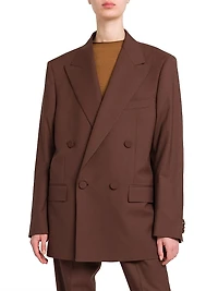 Amedeo Virgin Wool Double-Breasted Blazer