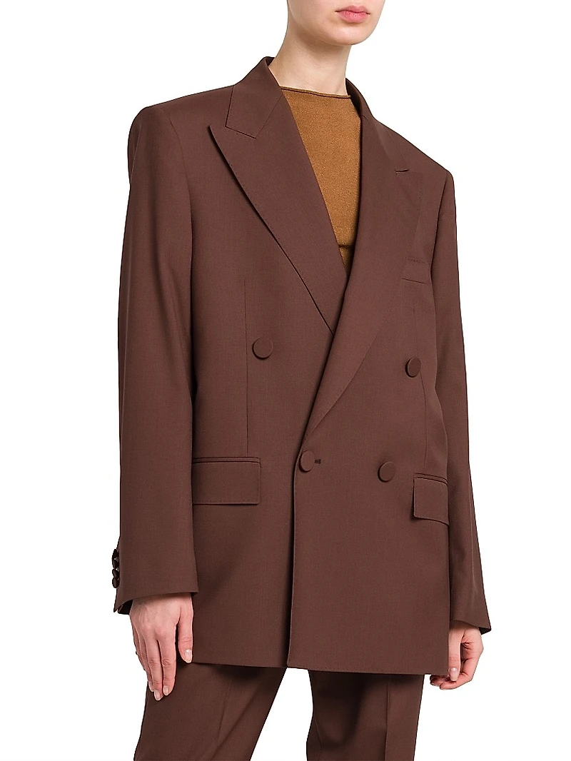 Amedeo Virgin Wool Double-Breasted Blazer