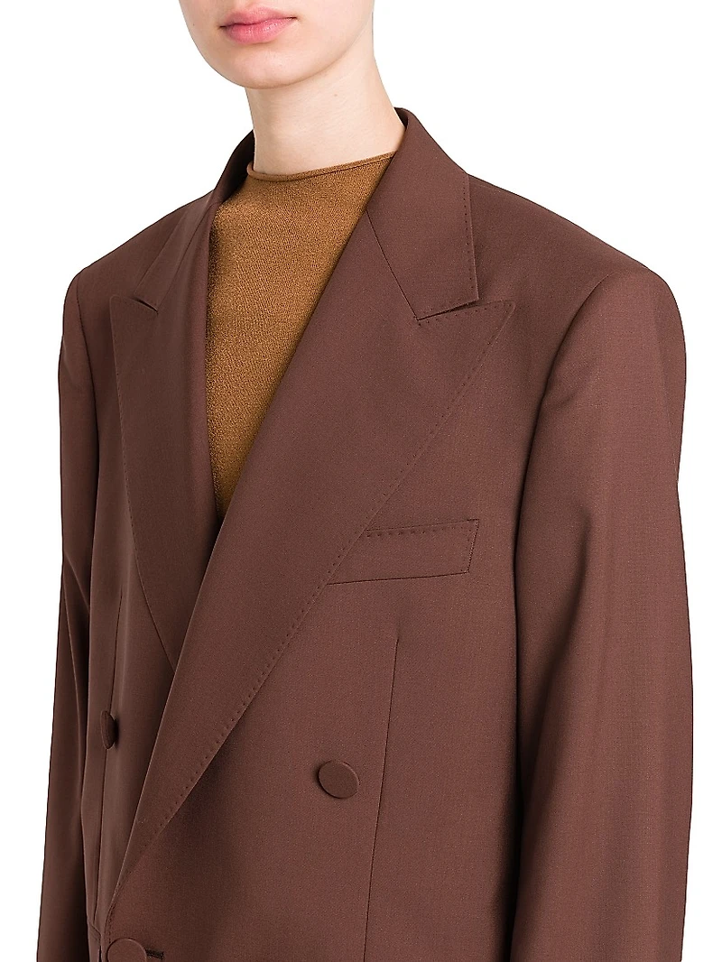 Amedeo Virgin Wool Double-Breasted Blazer