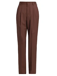 Celia Wool Double-Pleated Pants