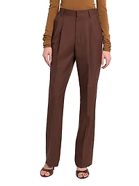Celia Wool Double-Pleated Pants